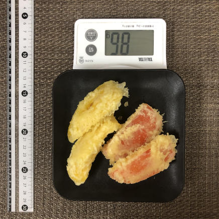 中皿1皿・1人前のパプリカの天ぷら