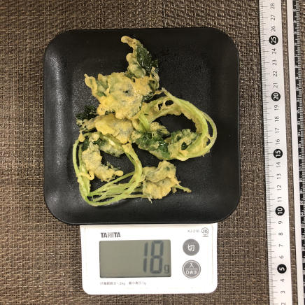 半人前の三つ葉の天ぷら