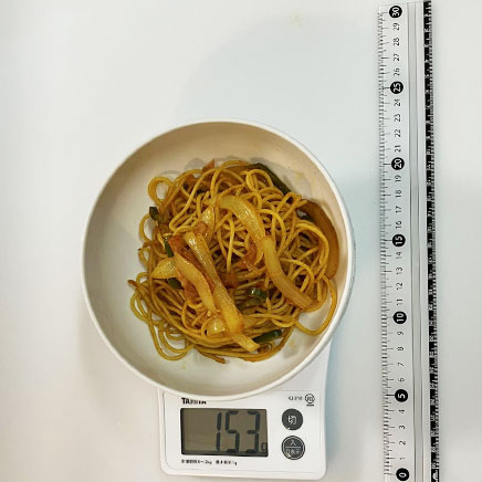 中皿1皿・半人前のカレーナポリタン