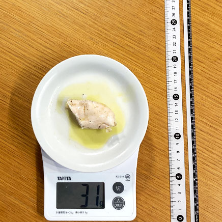 1/2本分のささみのコンフィ