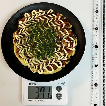 1枚分のチーズお好み焼き