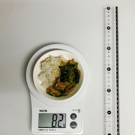 小皿1皿分のほうれん草カレー