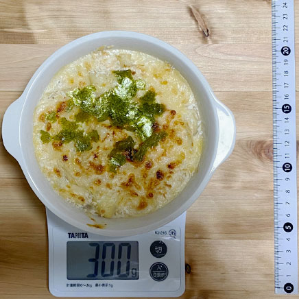 グラタン皿1皿分の明太子グラタン