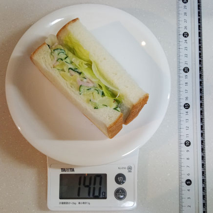 食パン1枚分のポテトサラダサンドイッチ