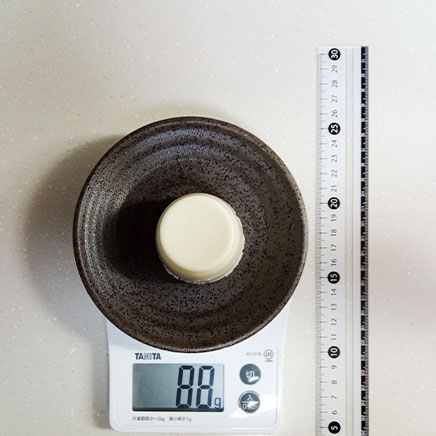 5cm×6 cmのプリン型1個分のミルクプリン