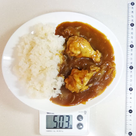 大皿1皿分の手羽元カレー