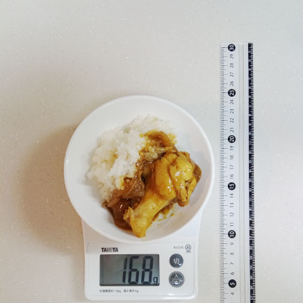 小皿1皿分の手羽元カレー