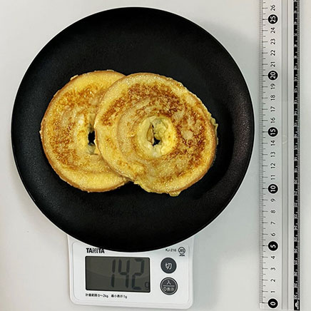 2個分の車麩のフレンチトースト