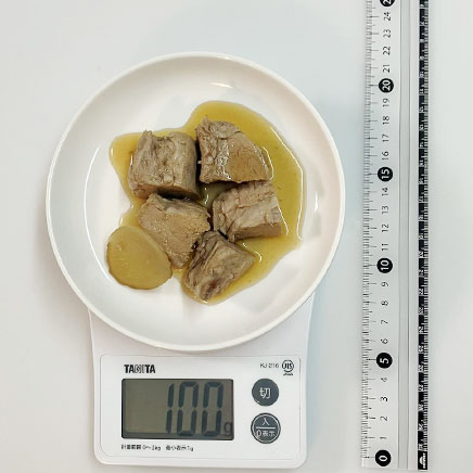 100g分の豚ヒレの角煮