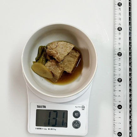 小鉢1杯分の豚ヒレの角煮