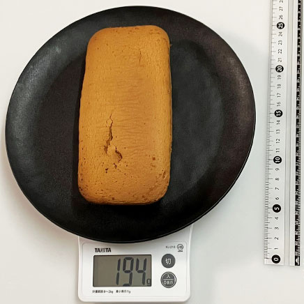 18cmパウンド型1つ分の米粉のカステラ