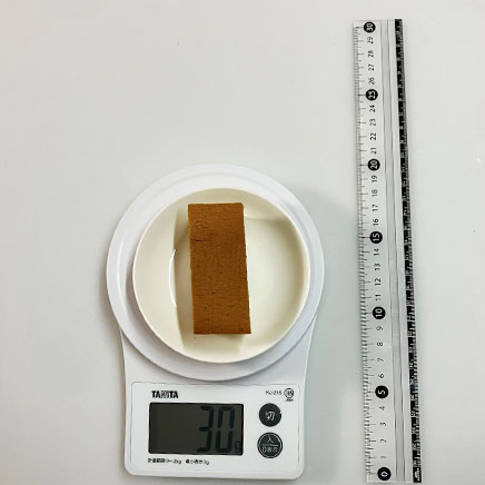 18cmパウンド型1/6切れ分の米粉のカステラ