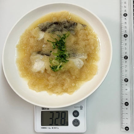 2切れ分のたらのみぞれ煮