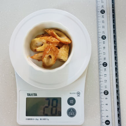 豆鉢1杯分のちくわの甘辛炒め