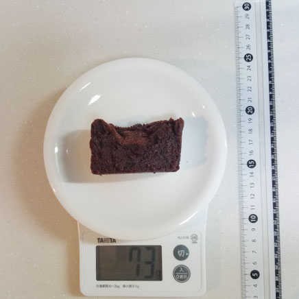 17×8×6cm型1/6個分のチョコテリーヌ