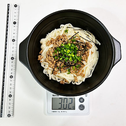 1人前のひき肉うどん