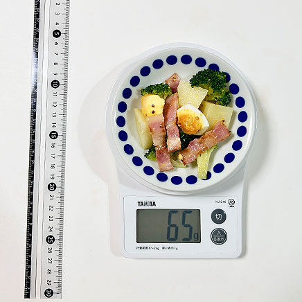 小皿1皿分のマヨなしポテトサラダ