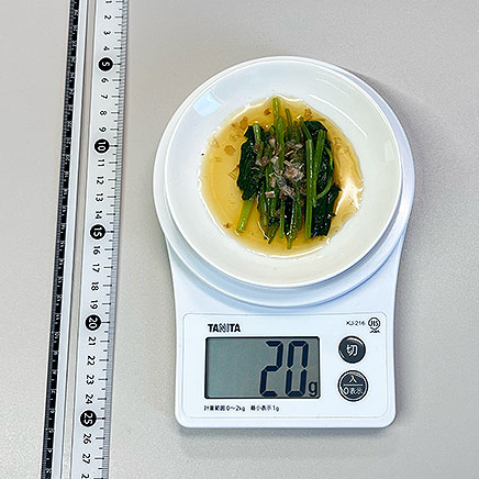 小皿1皿分のみつばのおひたし