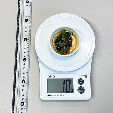 豆皿1皿分のみつばのおひたし