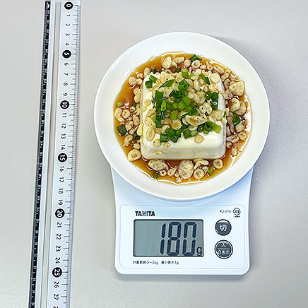 1人前のめんつゆ冷奴