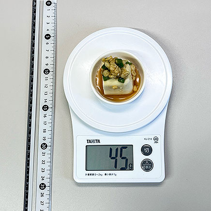 豆皿1皿分のめんつゆ冷奴