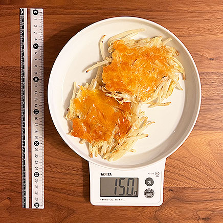 2枚分のもやしチーズチヂミ