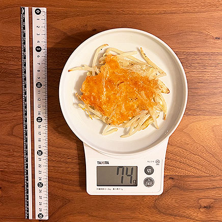 1枚分のもやしチーズチヂミ