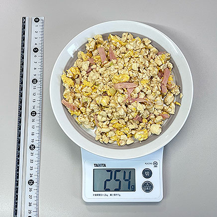 大皿1皿分の豆腐チャーハン