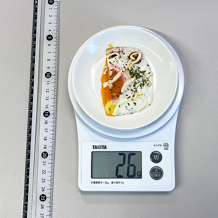 卵1/2個分の目玉焼きマヨネーズ