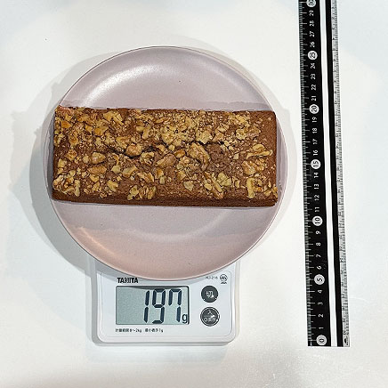 18cmケーキ型1本分 のおからパウダーのブラウニー