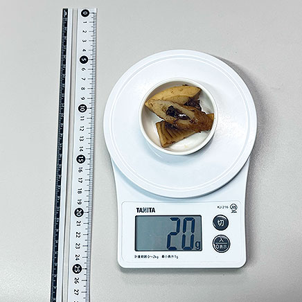 豆皿1皿分のたけのことちくわの煮物