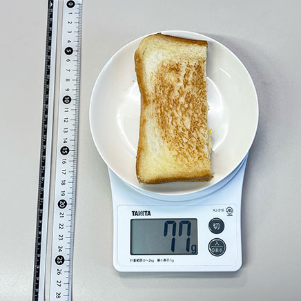 食パン1枚分分の卵ホットサンド