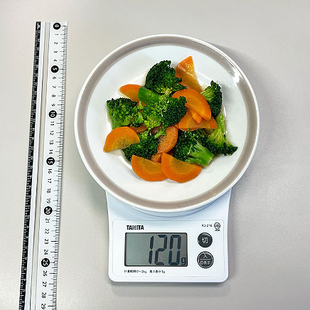 中皿1皿分の野菜のポン酢和え