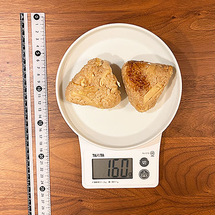 2個分のたけのこおにぎり