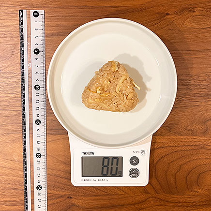 1個分のたけのこおにぎり