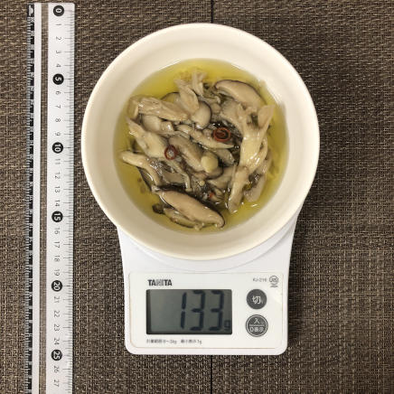 小皿1皿・1人前のしいたけのオイル煮