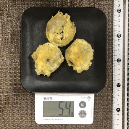 中皿1皿・3個1人前のしいたけの天ぷら