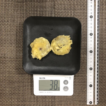 2個分のしいたけの天ぷら