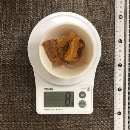 おつまみ皿1皿分のにんじんチップス