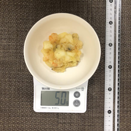 1個分の海鮮かき揚げ