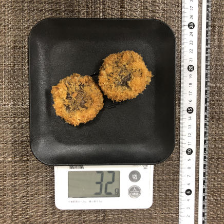 2個分の椎茸フライ