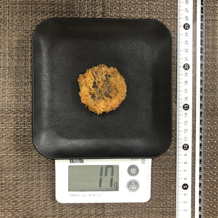 1個分の椎茸フライ