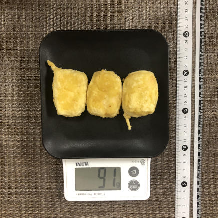 中皿1皿・3個分の豆腐の天ぷら