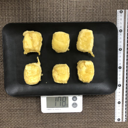 6個分の豆腐の天ぷら