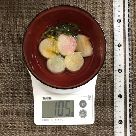 御椀1杯・1人前のお麩のお吸い物