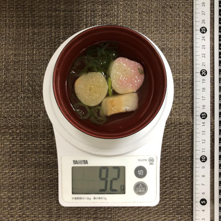 小椀1杯分のお麩のお吸い物