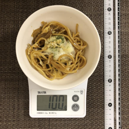 100g分のカレースパゲティグラタン