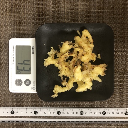 中皿1皿・1人前のさきいかの天ぷら