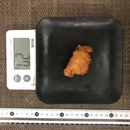 1個分のすり身の天ぷら