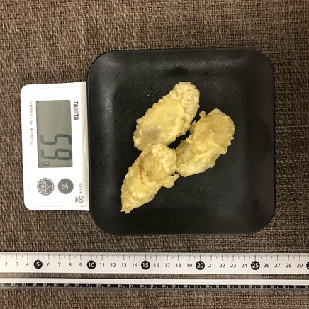 バナナ1本分のバナナの天ぷら